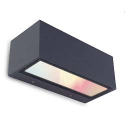 outdoor wall luminaire GEMINI UP&DOWN 2 flames, Bluetooth controllable IP54, anthracite dimmable