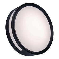 LED Wand- und Deckenleuchte ROLA, rund, 13W, 800lm, 300K, IP54, schwarz matt