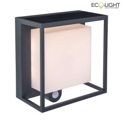 solar lamp CURTIS with motion detector IP54, anthracite