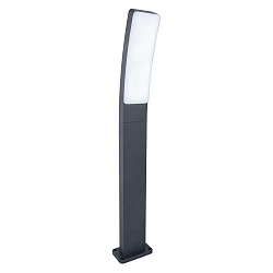 LED Wegeleuchte KIRA, 1-flammig, gebogener, rahmenloser Diffusor, 16W, 1200lm, 4000K, IP54, anthrazit