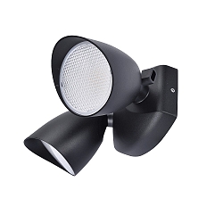 LED Outdoor Wandleuchte SHRIMP, 23,5W, 4000K, 1700lm, IP54, schwarz matt