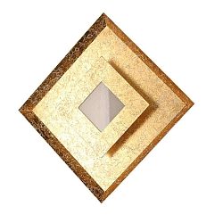 wall and ceiling luminaire WINDOW IP20, gold dimmable