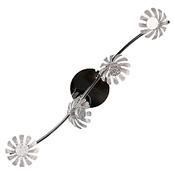 wall and ceiling luminaire BLOOM-SPOT 4 flames IP20, silver 
