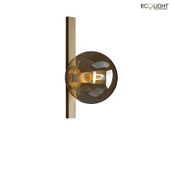 Lampada da parete PLUTO con interruttore E14 IP20, Ambra, Oro 