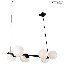Pendelleuchte PLUTO, 6x E14, IP20, schwarz