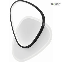 Plafoniera OVEST LED IP20, nero, bianco 