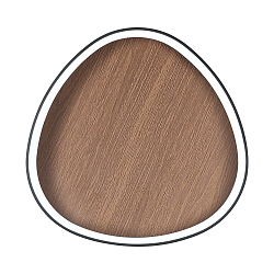 Plafoniera BEZI LED IP20, legno, nero 