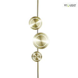 LED Wandleuchte PLANETARIUM 18W 1008lm 3000K CRI>80 IP20 dimmbar, gold, satiniert