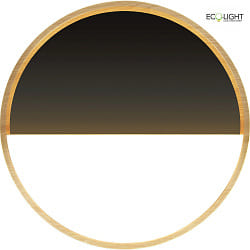 LED Deckenleuchte VISTA 30cm 25W 1650lm 3000K CRI>80 IP20 dimmbar, schwarz, holz