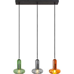 Luci a sospesione PERSEUS 3-Lampadine E14 IP20, multicolore 