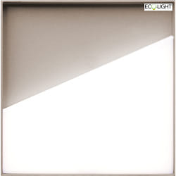 LED Akku-Wandleuchte MEG, eckig, 5W, 3000K, 460lm, IP44, sandfarben