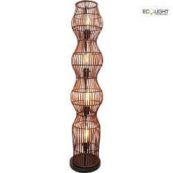 Lampada da terra BAMBOO 4-Lampadine E27 IP20, marrone 