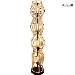 Lampada da terra BAMBOO 4-Lampadine E27 IP20, colore naturale 