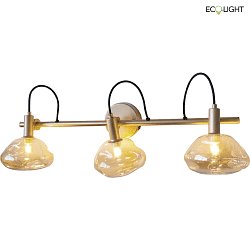 Luminaire mural BEUEL 3 flammes E14 IP20, or 