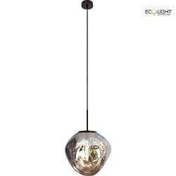 Pendelleuchte CANOPUS 36cm 1xE27, IP20, schwarz, wei, silber