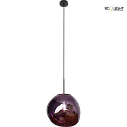 Pendelleuchte CANOPUS 36cm 1xE27, IP20, schwarz, lila