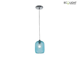 pendant luminaire ASHFORD E27, blue 