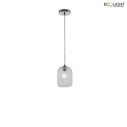 pendant luminaire ASHFORD E27, transparent 