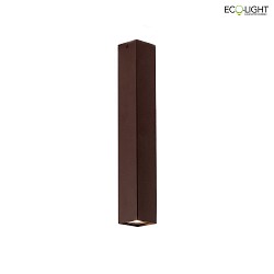 Deckenleuchte FLUKE, eckig, 40cm, 1x GU10, IP20, Bronze