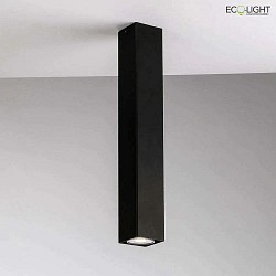 Deckenleuchte FLUKE, eckig, 40cm, 1x GU10, IP20, schwarz