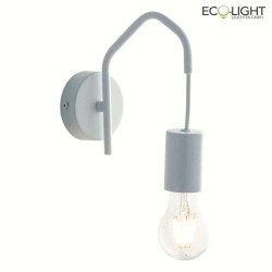 Lampada da parete HABITAT 1-Lampadina E27 IP20, Bianco dimmerabile