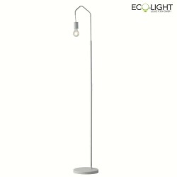 Lampada da terra HABITAT 1-Lampadina, con interruttore E27 IP20, Bianco dimmerabile