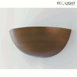 wall luminaire MORITZ 1 flame IP20, brown 