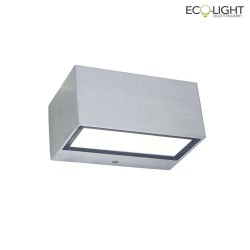 outdoor wall luminaire GEMINI UP&DOWN 2 flames IP44, stainless steel