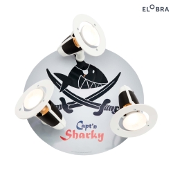 Rondell CAPT'N SHARKY MIT SBELN, 3x E14, black