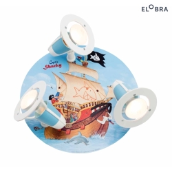 Rondell CAPT'N SHARKY AUF HOHER SEE, 3x E14, light blue