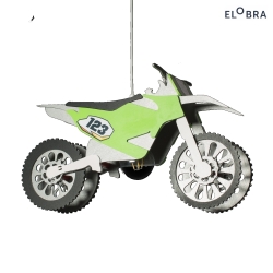 Pendant luminaire MOTOCROSSMASCHINE TECHNIKWELT, E27, green/silver
