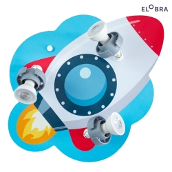 Rondell RAKETE TECHNIKWELT, 3x GU10, grey/red 