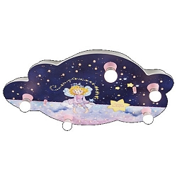 LED Picture cloud PRINZESSIN LILLIFEE GUTE NACHT STERNENZAUBER, 5x E14, 40 LED, pink