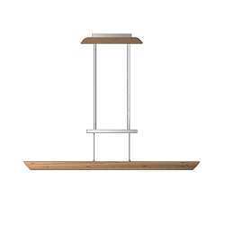 Luci a sospesione COLOMBIA S, quercia d'aste naturale dimmerabile