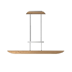 Luci a sospesione COLOMBIA XL, quercia naturale dimmerabile