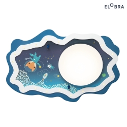 LED Ceiling luminaire LITTLE ASTRONAUTS SPACE MISSION LED board + 20 LED, 11W, 3000K, blue