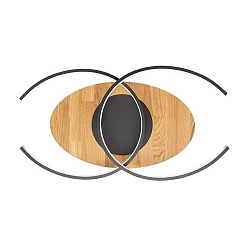 Plafoniera ARGENTINA CURVED, quercia dimmerabile