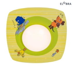 LED Ceiling luminaire MAUS LED + 20 LED, 11W, 3000K, green, yellow