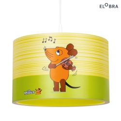 Pendant luminaire MAUS 25/40, E27, green, yellow