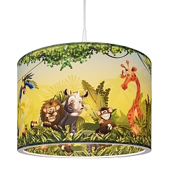hanging luminaire WILDNIS E27, lime green