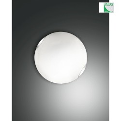Plafoniera FOX piccolo, 1 elemento E27 IP20, Nichel satinato dimmerabile