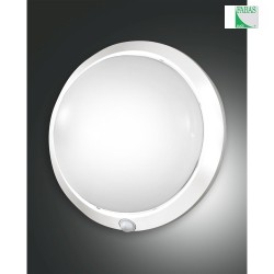 Luminaire de salle de bain ARMILLA rond, avec capteur E27 IP44, blanche gradable