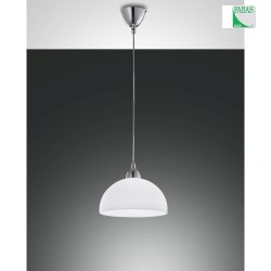 Luminaire  suspension NICE petit, rond E27 IP20, chrome, blanche gradable
