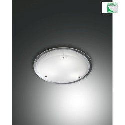 Deckenleuchte HILL, E27, Metall / Glas, wei / klar,  33cm
