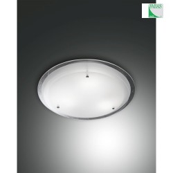 Deckenleuchte HILL, E27, Metall / Glas, wei / klar,  40cm