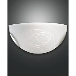 Lampada da parete KENT 1-Lampadina, 2 elemento, cambered E27 IP20, bianco dimmerabile