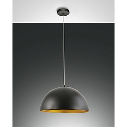 Fabas Luce DINGLE Pendant luminaire, E27, black/gold