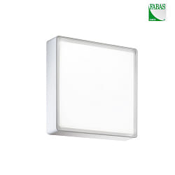 Auendeckenleuchte OBAN, IP65, E27, wei, 24x24cm, mit Bewegungsmelder