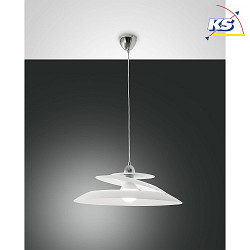 Pendant luminaire ARAGON, incl. Smartluce, E27, 1x 60W, IP20, white