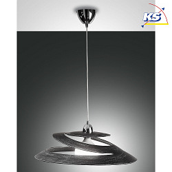 Pendant luminaire ARAGON, incl. Smartluce, E27, 1x 60W, IP20, antique black